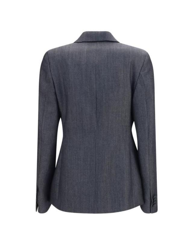 발렌시아가 [해외직구] 26FW 발렌시아가 오버사이즈 가죽 레이서 자켓 872296TUT444100 DARK NAVY 착용컷