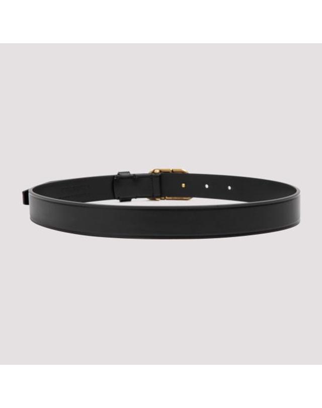 발렌시아가 [해외직구] 26FW 발렌시아가 BB 씬 레더 벨트 581690 1CH04 1000 BLACK 착용컷