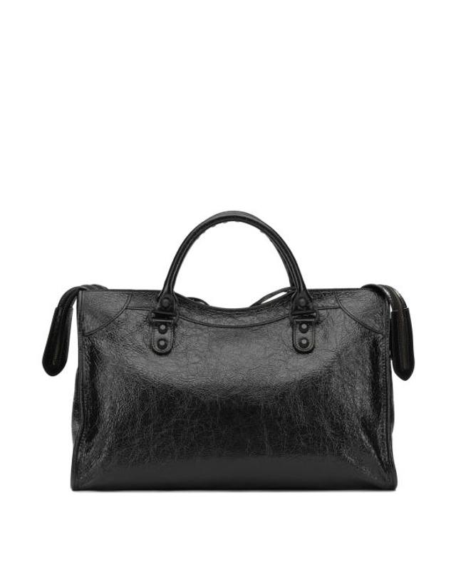 발렌시아가 [해외직구] 26FW 발렌시아가 르 시티 백 8657602ACFH1000 BLACK 착용컷