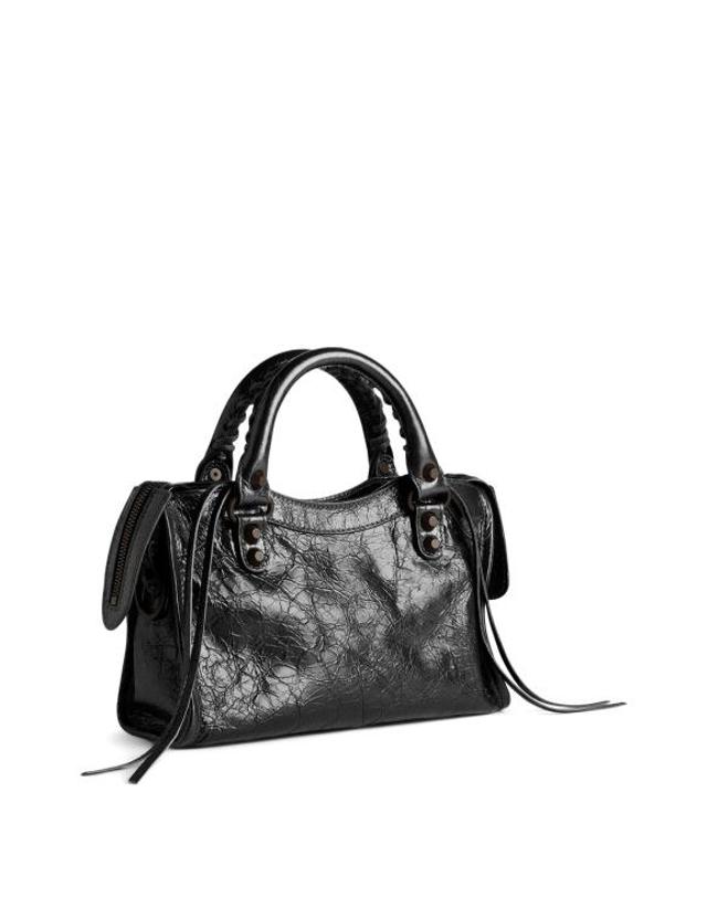 발렌시아가 [해외직구] 26FW 발렌시아가 르 시티 백 8657632ACFH 1000 BLACK 착용컷