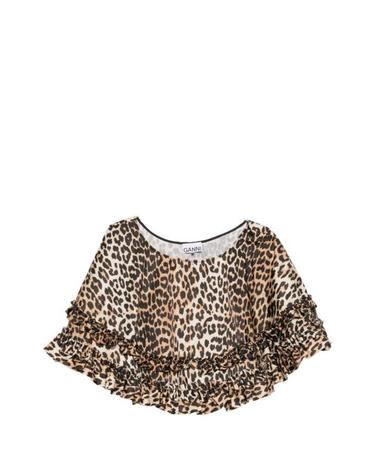[해외직구] 26SS 가니 레오파드 스커트 A1090087859 BROWN