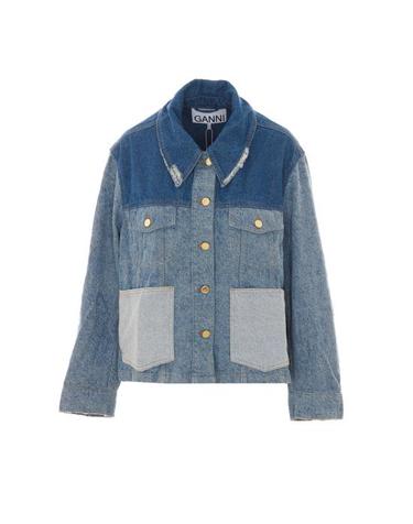 [해외직구] 26SS 가니 데님 자켓 A1010180 567 Blue