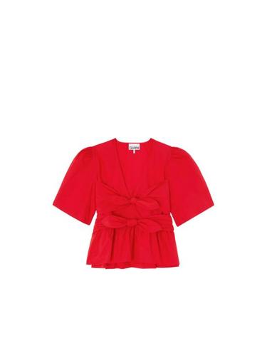 [해외직구] 26FW 가니 블라우스 A1040485 474 RED