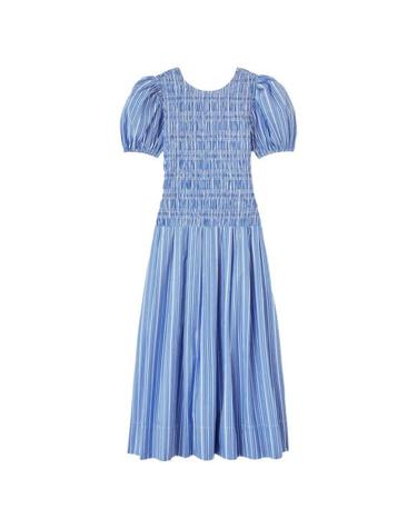 [해외직구] 26FW 가니 롱 원피스 A1030646ZWF CLEAR BLUE