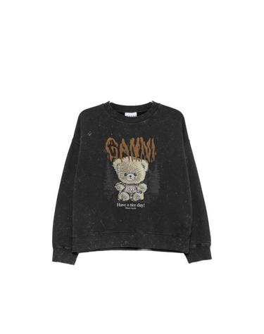[해외직구] 26FW 가니 긴팔 티셔츠 A1060093 252 BLACK