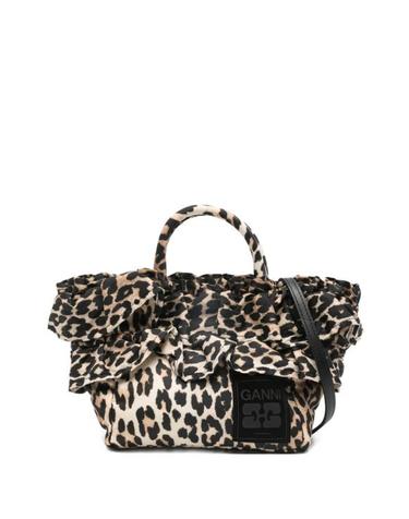 [해외직구] 26FW 가니 토트백 B2040010 943 LEOPARD PRINT