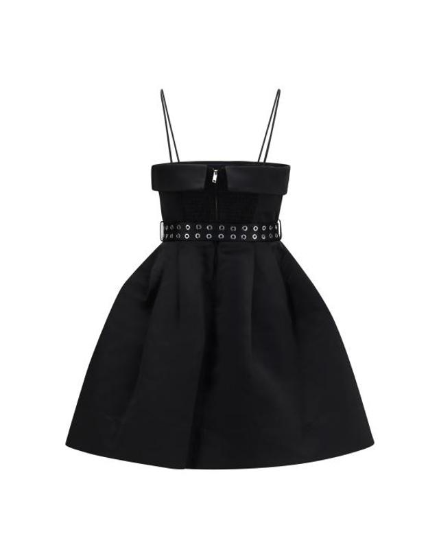 가니 [해외직구] 26SS 가니 숏 원피스 A1030437 099 BLACK 착용컷