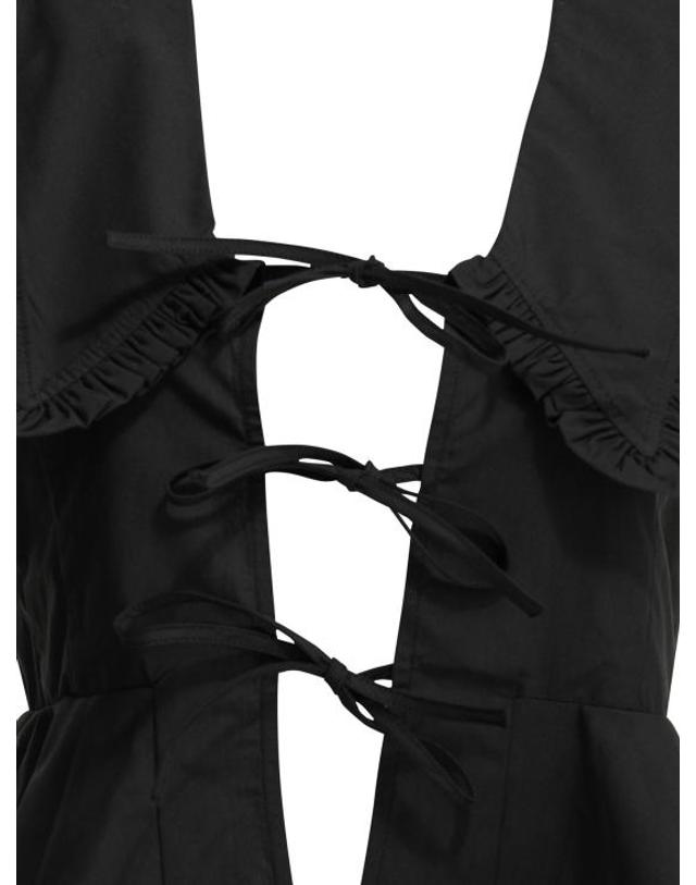 가니 [해외직구] 26FW 가니 블라우스 A1040341099 Black 착용컷