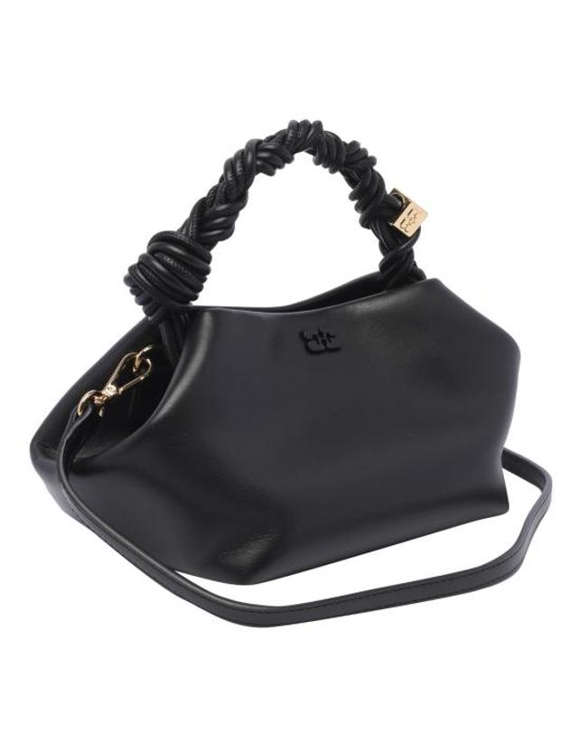가니 [해외직구] 26FW 가니 스몰 레더 보우 토트백 A5241 099 Black 착용컷