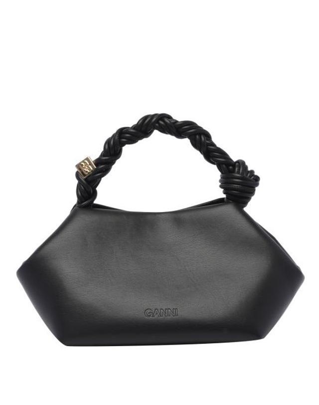 가니 [해외직구] 26FW 가니 스몰 레더 보우 토트백 A5241 099 Black 착용컷