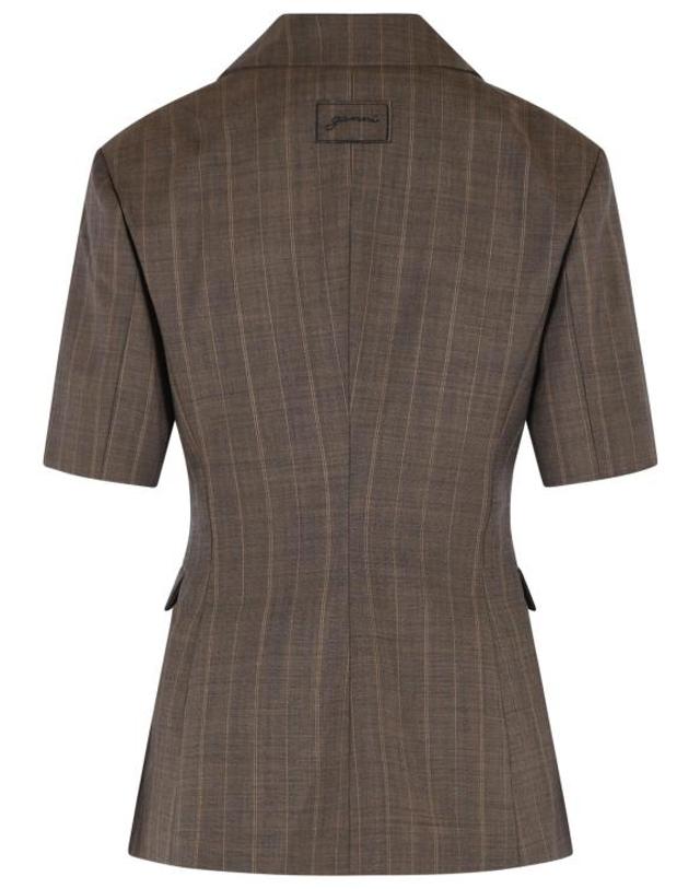 가니 [해외직구] 26FW 가니 수트 자켓 A1020099296 Brown 착용컷