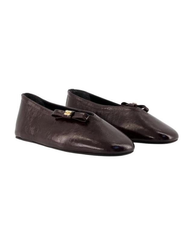 가니 [해외직구] 26FW 가니 플랫 슈즈 D1020059 ZWX BROWN 착용컷