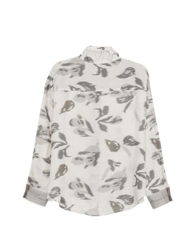 엠포리오 아르마니 [해외직구] 26FW 엠포리오 아르마니 블라우스 EW004950AF26966F8083 GREY 착용컷