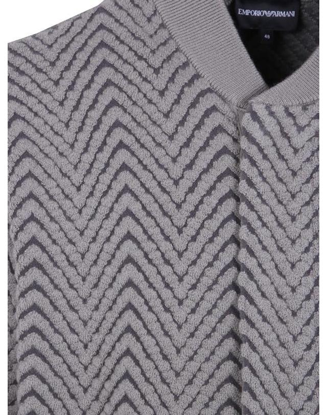 엠포리오 아르마니 [해외직구] 26FW 엠포리오 아르마니 봄버 자켓 EM006449 AF29809 F6019 CHEVRON WALNUT 착용컷