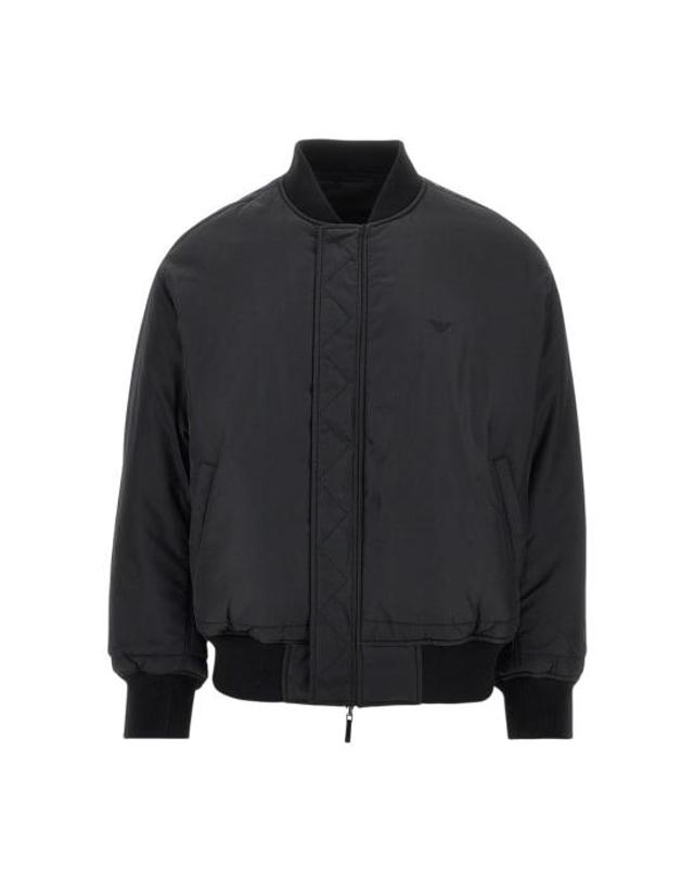 엠포리오 아르마니 [해외직구] 26FW 엠포리오 아르마니 봄버 자켓 EM006749AF29161 Black 착용컷