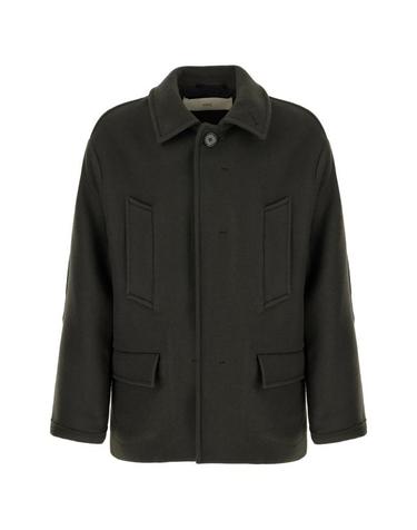 [해외직구] 25FW 아미 울 오버사이즈 하이 칼라 피코트 HCO456WV0078 020 ANTHRACITE