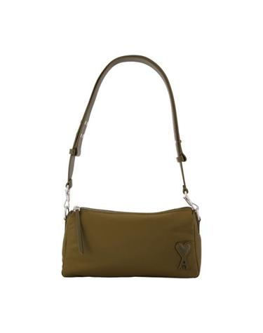 [해외직구] 26FW 아미 톤온톤 하트 로고 나일론 캔버스 마르셀 백 ULL707 AW0001 A236 khaki