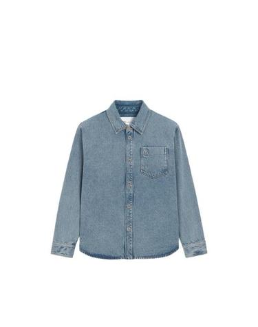 [해외직구] 26FW 아미 데님 셔츠 UJK918 DE0046 480 BLUE