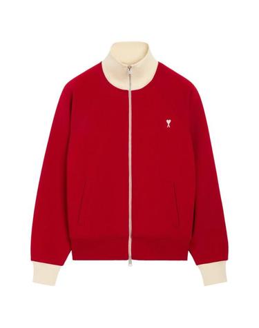 [해외직구] 26FW 아미 긴팔 티셔츠 USW796 JE0245A202 RUBY RED IVORY