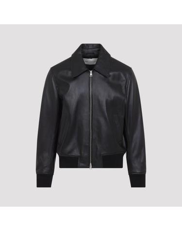 [해외직구] 26FW 아미 가죽 자켓 HJK850 LH0068 001 BLACK
