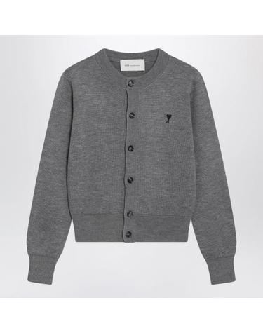[해외직구] 26FW 아미 크루넥 울 가디건 FKC361001 A336 GREY