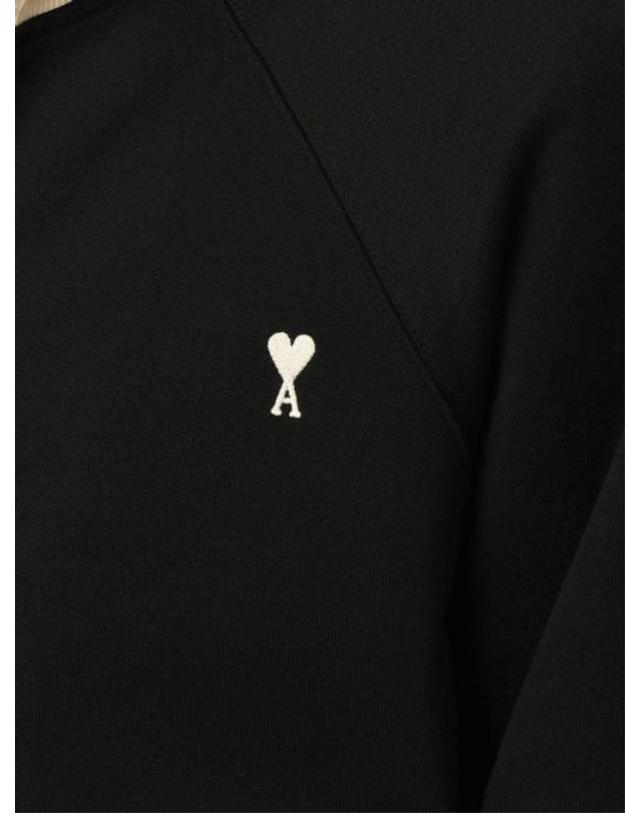 아미 [해외직구] 26FW 아미 긴팔 티셔츠 USW796 JE0245044 Black ivory 착용컷