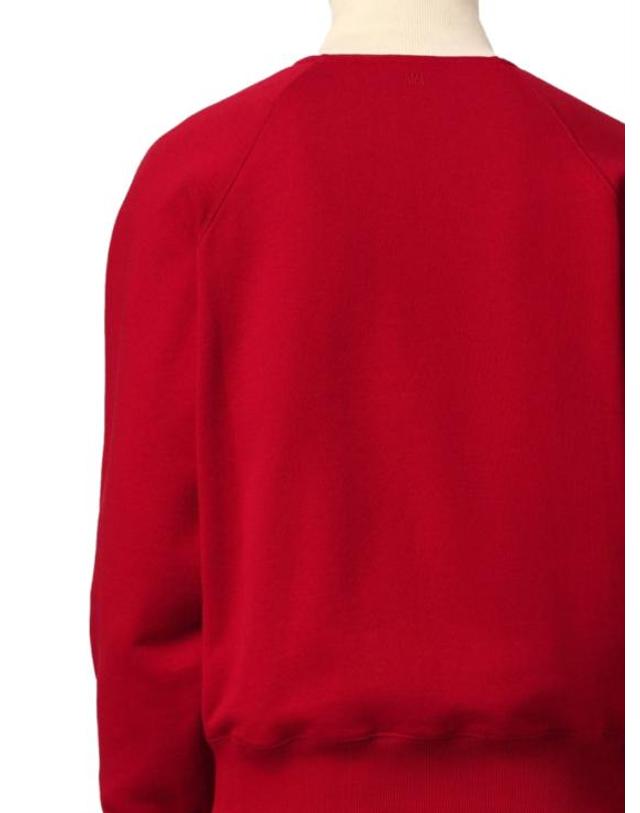 아미 [해외직구] 26FW 아미 긴팔 티셔츠 USW796 JE0245A202 RUBY RED IVORY 착용컷
