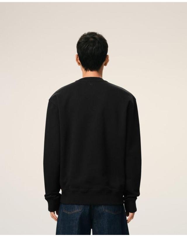 아미 [해외직구] 26FW 아미 ADC 크루넥 스웨트 셔츠 HSW763730 045 BLACK 착용컷