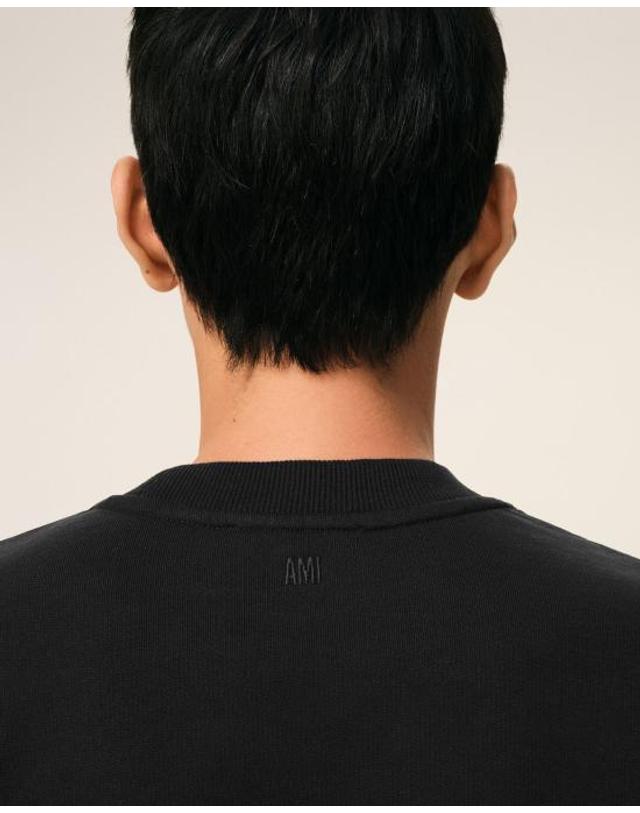 아미 [해외직구] 26FW 아미 ADC 크루넥 스웨트 셔츠 HSW763730 045 BLACK 착용컷