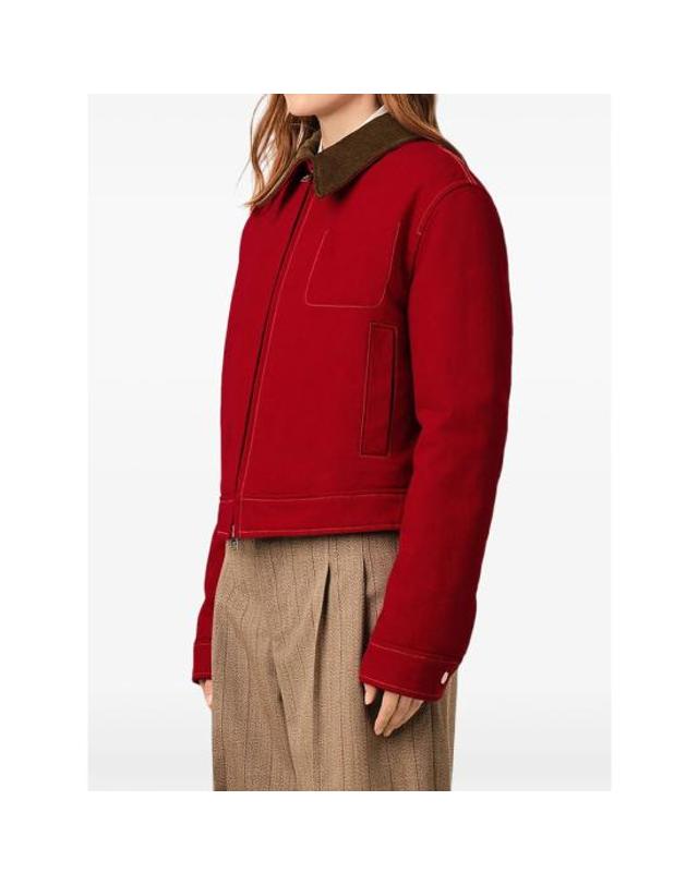 아미 [해외직구] 26FW 아미 봄버 자켓 FJK920 DE0132 A186 RED 착용컷