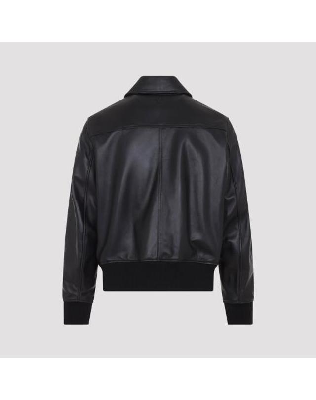 아미 [해외직구] 26FW 아미 가죽 자켓 HJK850 LH0068 001 BLACK 착용컷