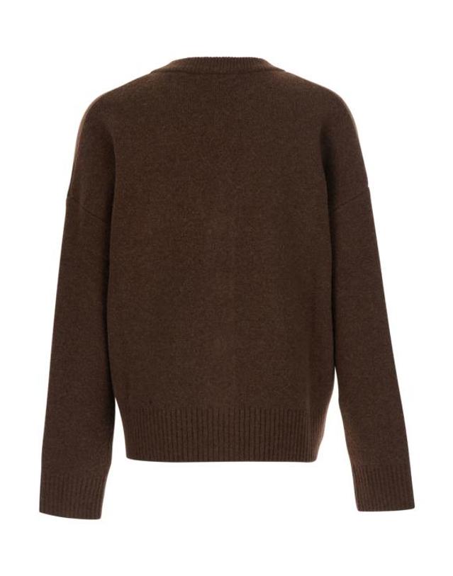 아미 [해외직구] 26FW 아미 빅 하트 로고 알파카 니트 가디건 UKC365KN0135A362 Brown 착용컷