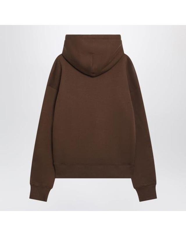 아미 [해외직구] 26FW 아미 긴팔 티셔츠 USW756U749 Brown 착용컷