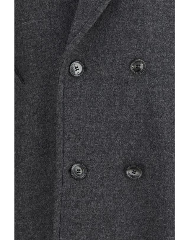 아미 [해외직구] 26FW 아미 울 더블 브레스트 롱 코트 FCO458WV0078 A189 GRIGIO 착용컷
