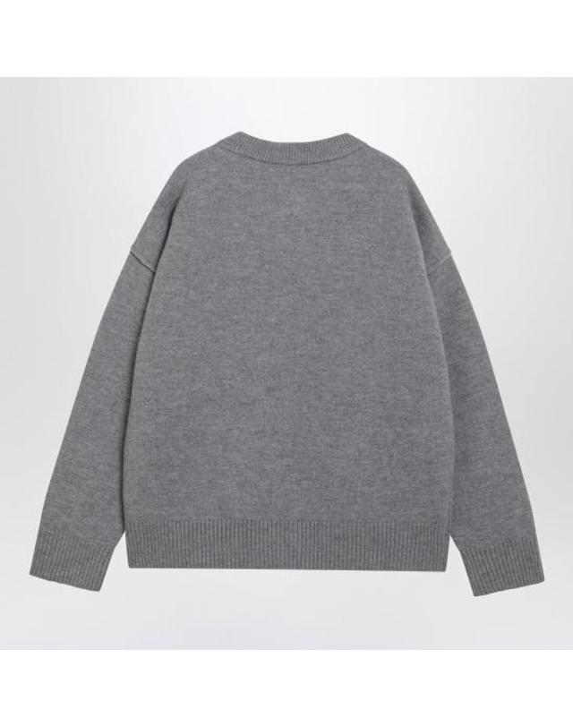 아미 [해외직구] 26FW 아미 ADC 크루넥 가디건 UKC368U018 A273 GREY 착용컷