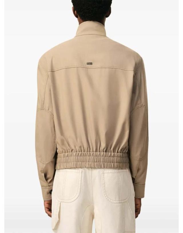 아미 [해외직구] 26SS 아미 베이지 뉴 울 해링턴 자켓 HJK876WV0194A036 BEIGE 착용컷