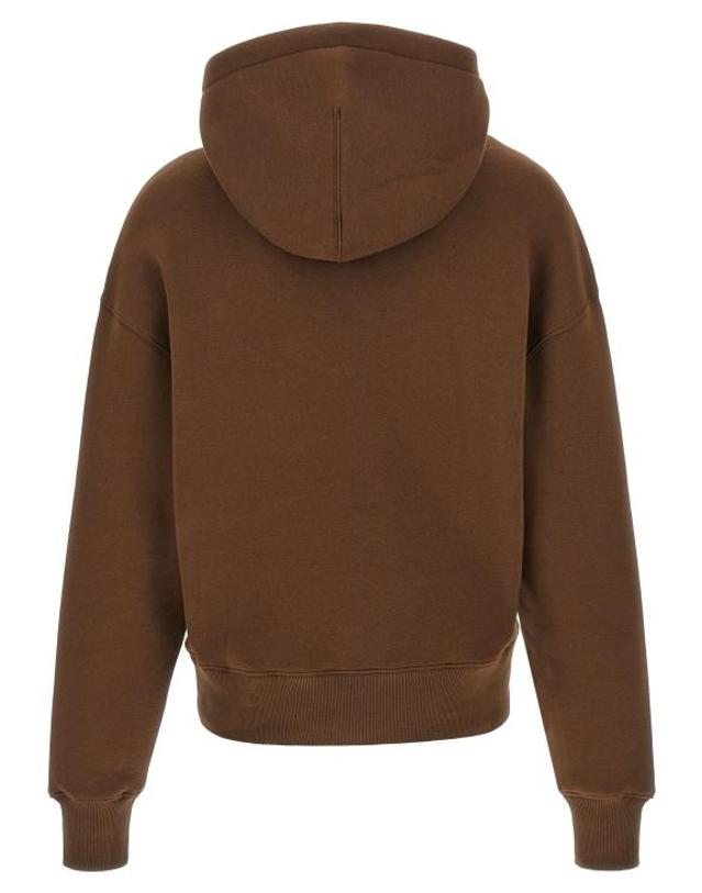 아미 [해외직구] 26FW 아미 후드 티셔츠 AM344340BM BROWN 착용컷