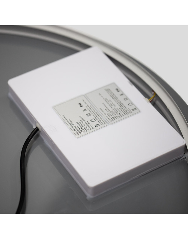에브리윅 붙이는 화장대 led 거울 욕실 벽거울 원형 스마트 미러 부착식 세면대 벽부착 간접조명 착용컷