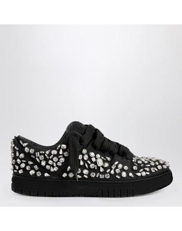 [해외직구] 24FW 1989 스튜디오 뮬 슬리퍼 UFW24 801 CRYSTSUE Black