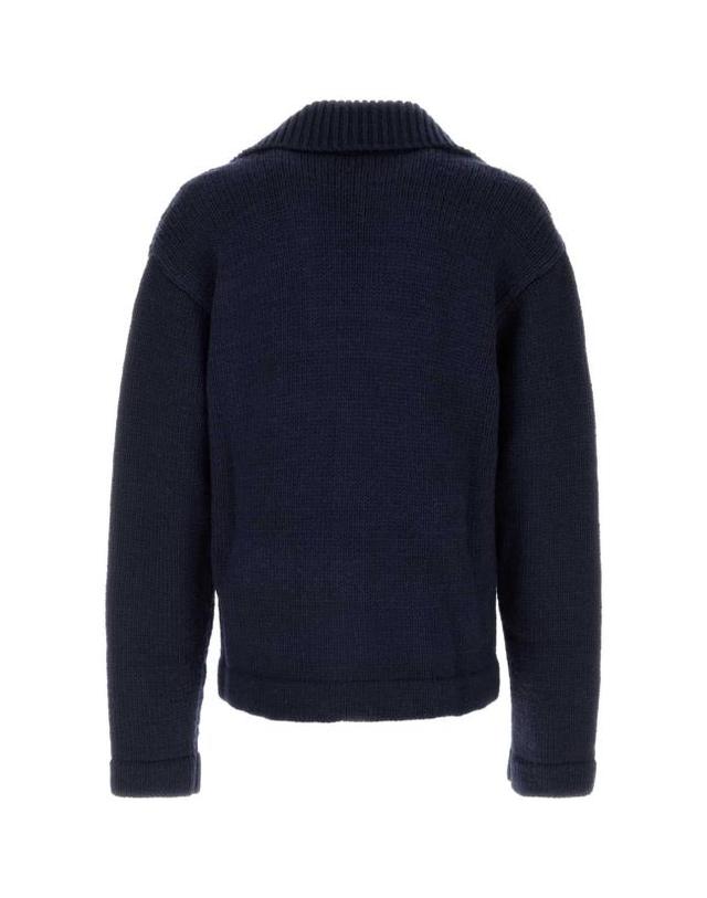 1989 스튜디오 [해외직구] 25FW 1989 스튜디오 스웨터 F04MAH001KNI001 BLUE NAVY 착용컷