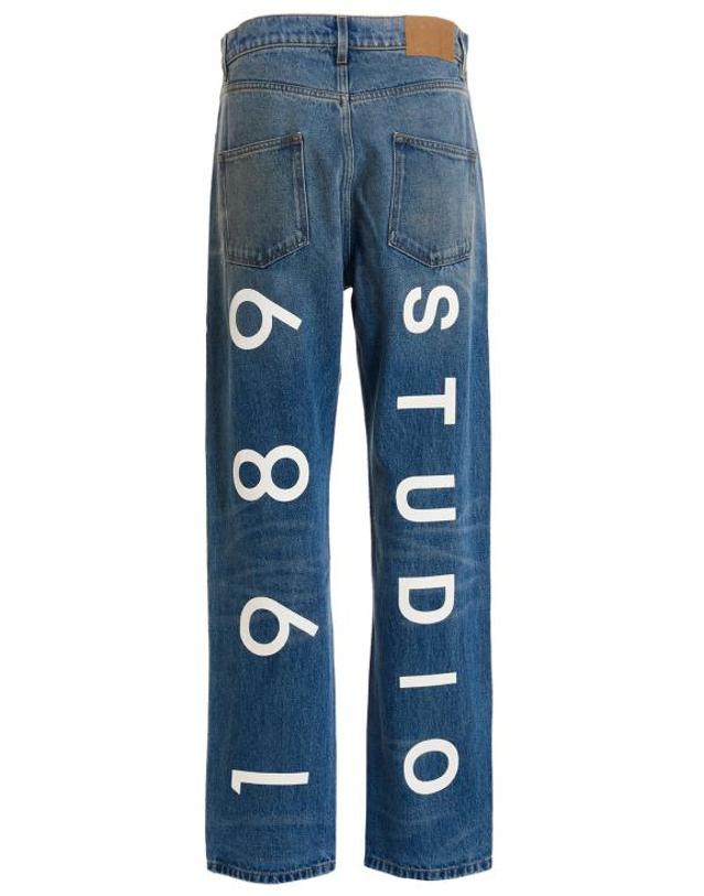1989 스튜디오 [해외직구] 1989 스튜디오 데님 팬츠 LD702STUDIODENIMJEANSLIGHTINDIGO BLUE 착용컷