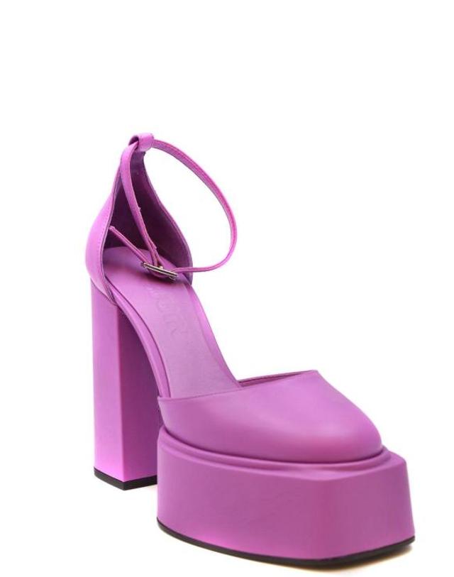3주인 [해외직구] 23SS 3주인 힐 펌프스 AMBRA080MOKASH Purple 착용컷