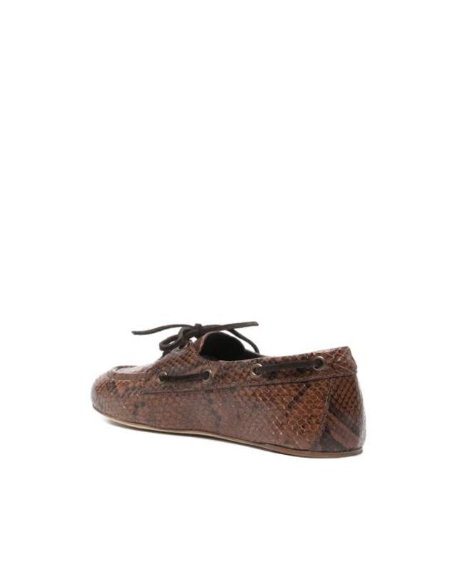 3주인 [해외직구] 26SS 3주인 로퍼 ALEX 005 SNAKE EBONY BROWN BLACK 착용컷