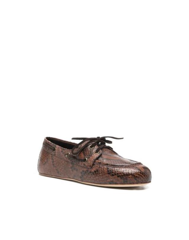 3주인 [해외직구] 26SS 3주인 로퍼 ALEX 005 SNAKE EBONY BROWN BLACK 착용컷