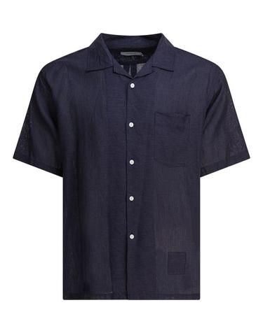 [해외직구] 25SS 논네이티브 반팔 셔츠 NNS4618DKNAVY BLUE