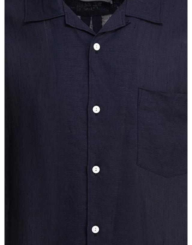 논네이티브 [해외직구] 25SS 논네이티브 반팔 셔츠 NNS4618DKNAVY BLUE 착용컷