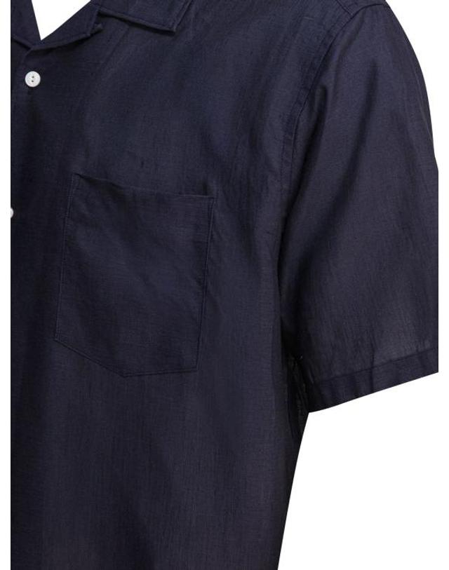 논네이티브 [해외직구] 25SS 논네이티브 반팔 셔츠 NNS4618DKNAVY BLUE 착용컷