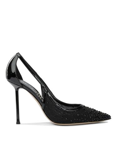 [해외직구] 25FW 니나리루 힐 펌프스 352564LAELENVERNICE RETE NERO Black