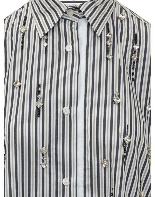 데 펨메스 [해외직구] 26FW 데 펨메스 셔츠 D123RD D1167 OFF WHITE NAVY 착용컷