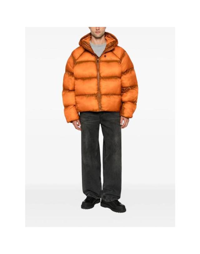 데일리 페이퍼 [해외직구] 26FW 데일리 페이퍼 숏패딩 2610136 RAGLAN SLE HAWAI ORANGE 착용컷